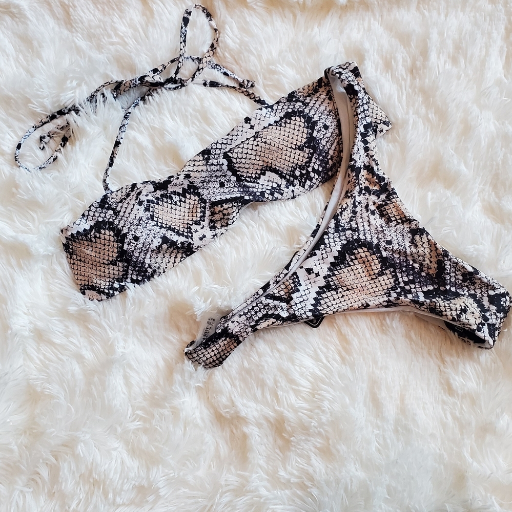 SNAKESKIN DESIGN BIKINI